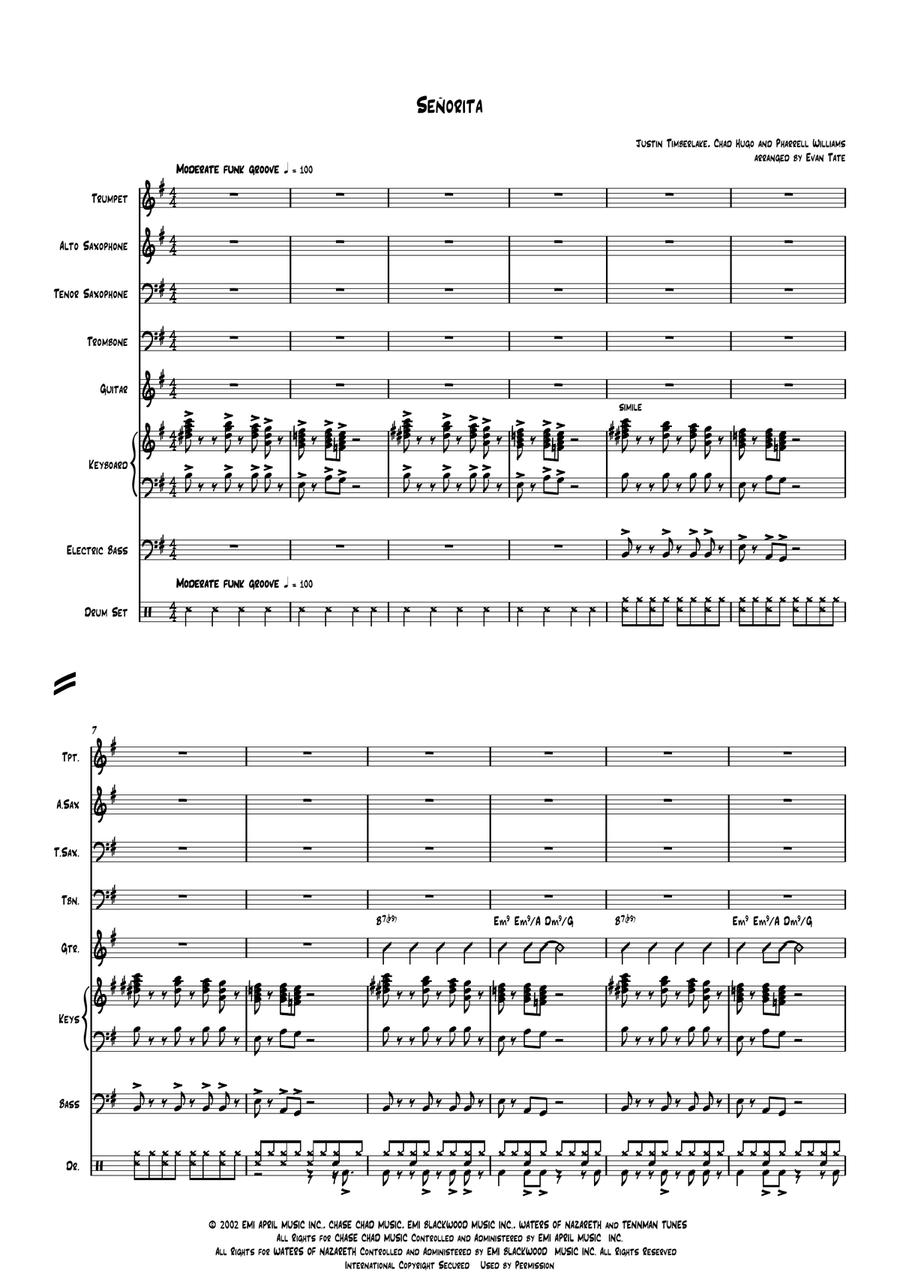 Senorita Jazz Ensemble scores gallery preview page 2