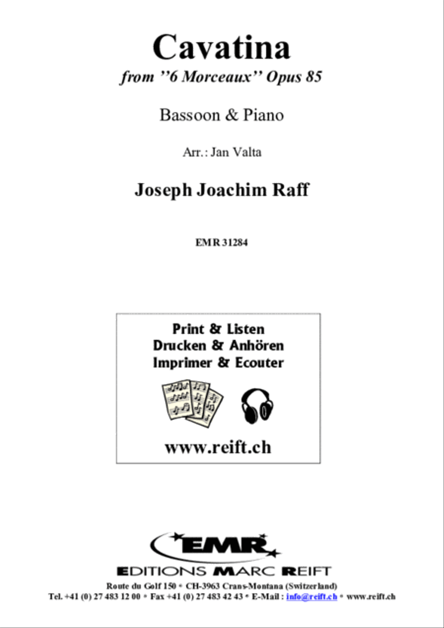 Cavatina Bassoon Solo scores gallery preview page 2