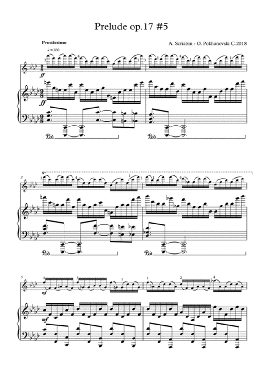 Scriabin Prelude op.17 #5 image number null