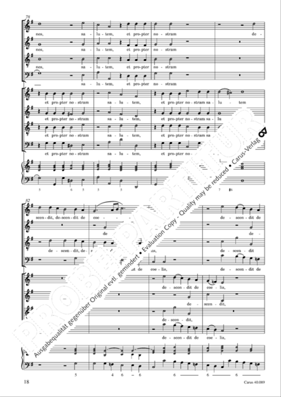 Credo a 8 voci 4-Part scores gallery preview page 19
