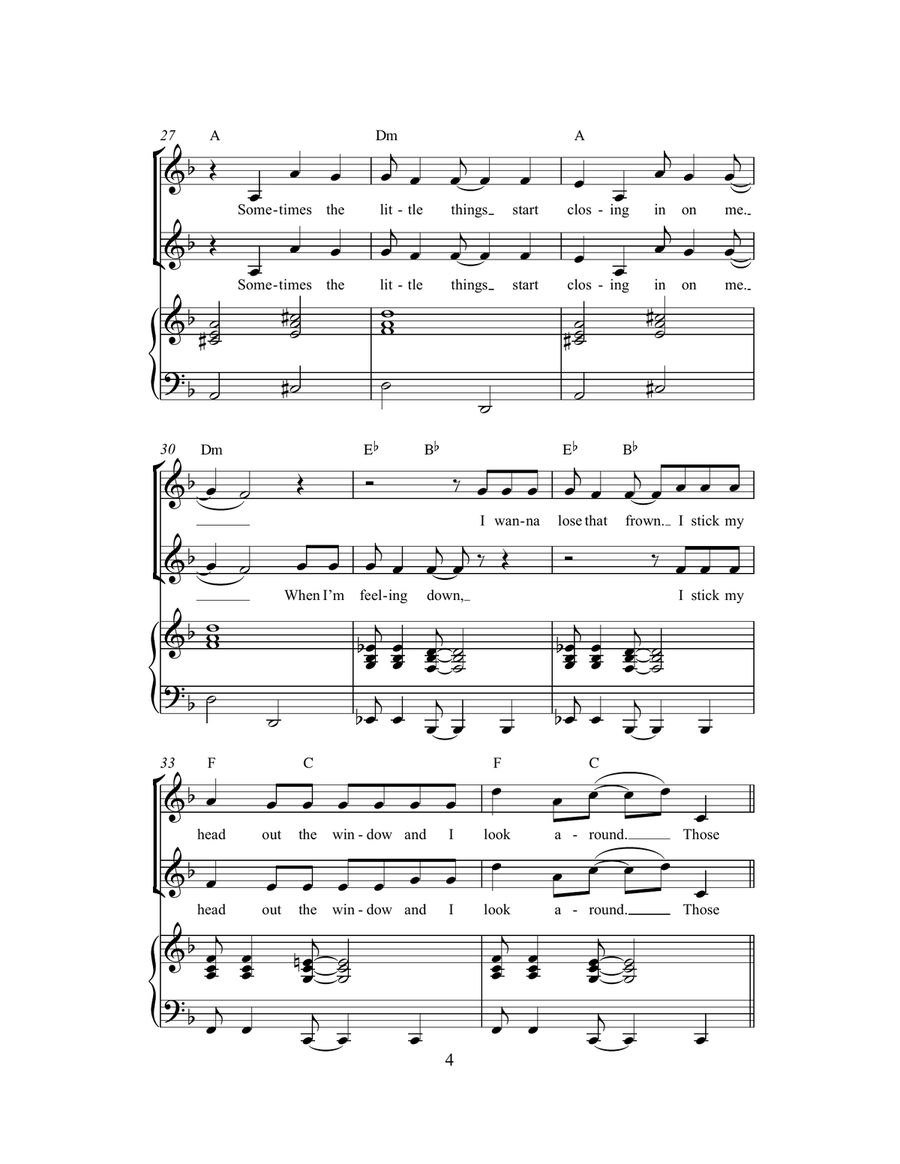 The Best Day Ever (from The SpongeBob SquarePants Movie) (arr. Rick Hein) 2-Part scores gallery preview page 4