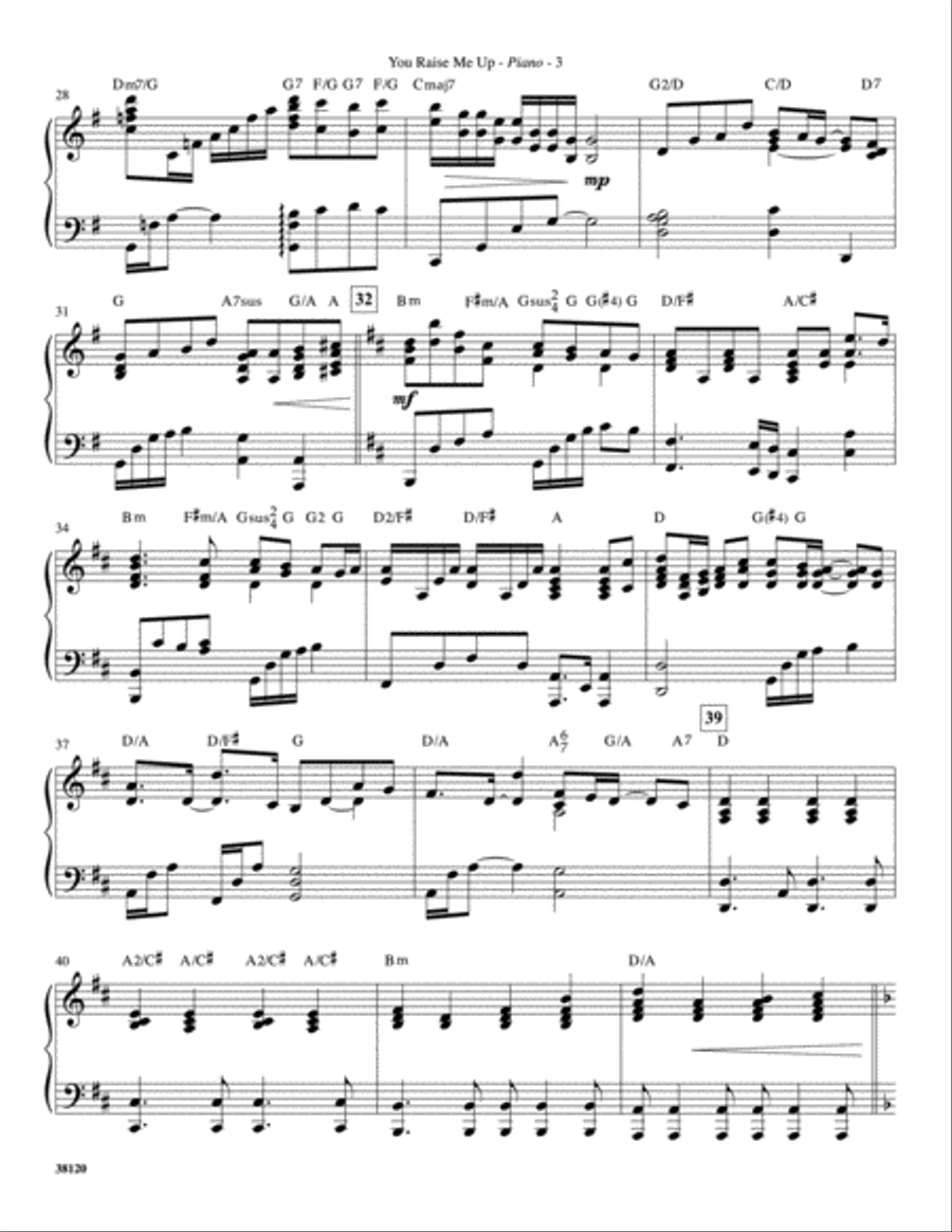You Raise Me Up: Piano Accompaniment Piano Accompaniment scores gallery preview page 3