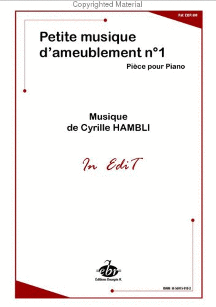 Petite Musique D'Ameublement No.1 image number null