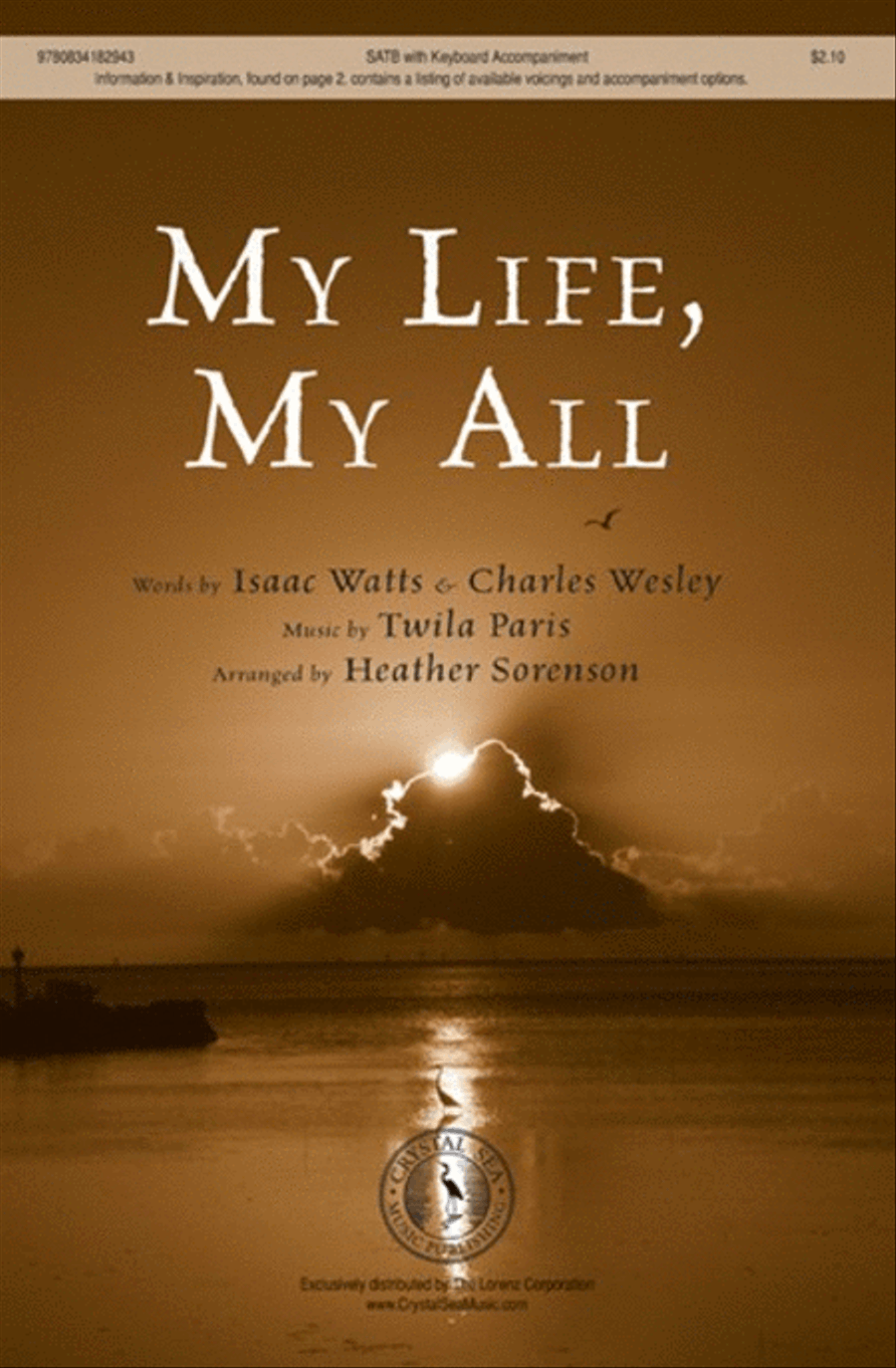 My Life, My All 4-Part scores gallery preview page 1