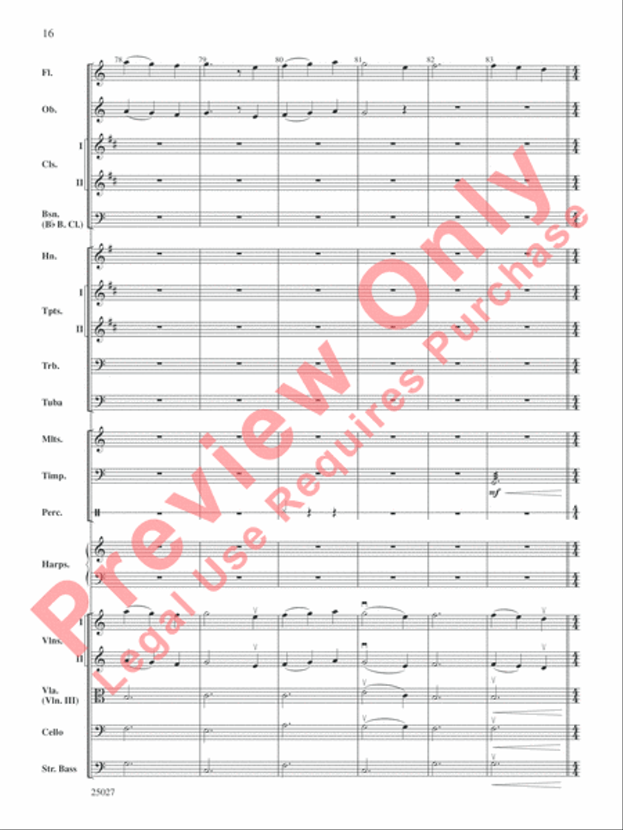 Selections form Tim Burton's Corpse Bride Full Orchestra scores gallery preview page 17