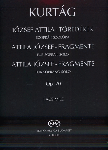 Fragments für Sopran solo op. 20