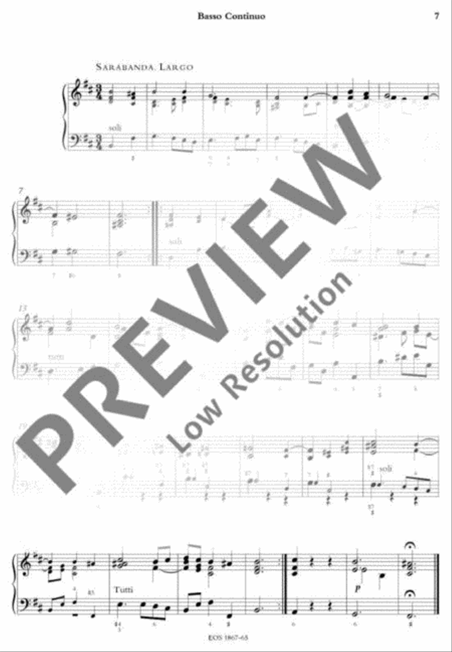 Concerto Grosso Concerto Grosso Basso Continuo scores gallery preview page 8