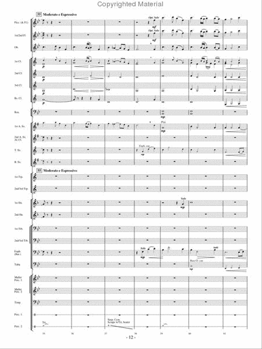 High Country Celebration Concert Band scores gallery preview page 11