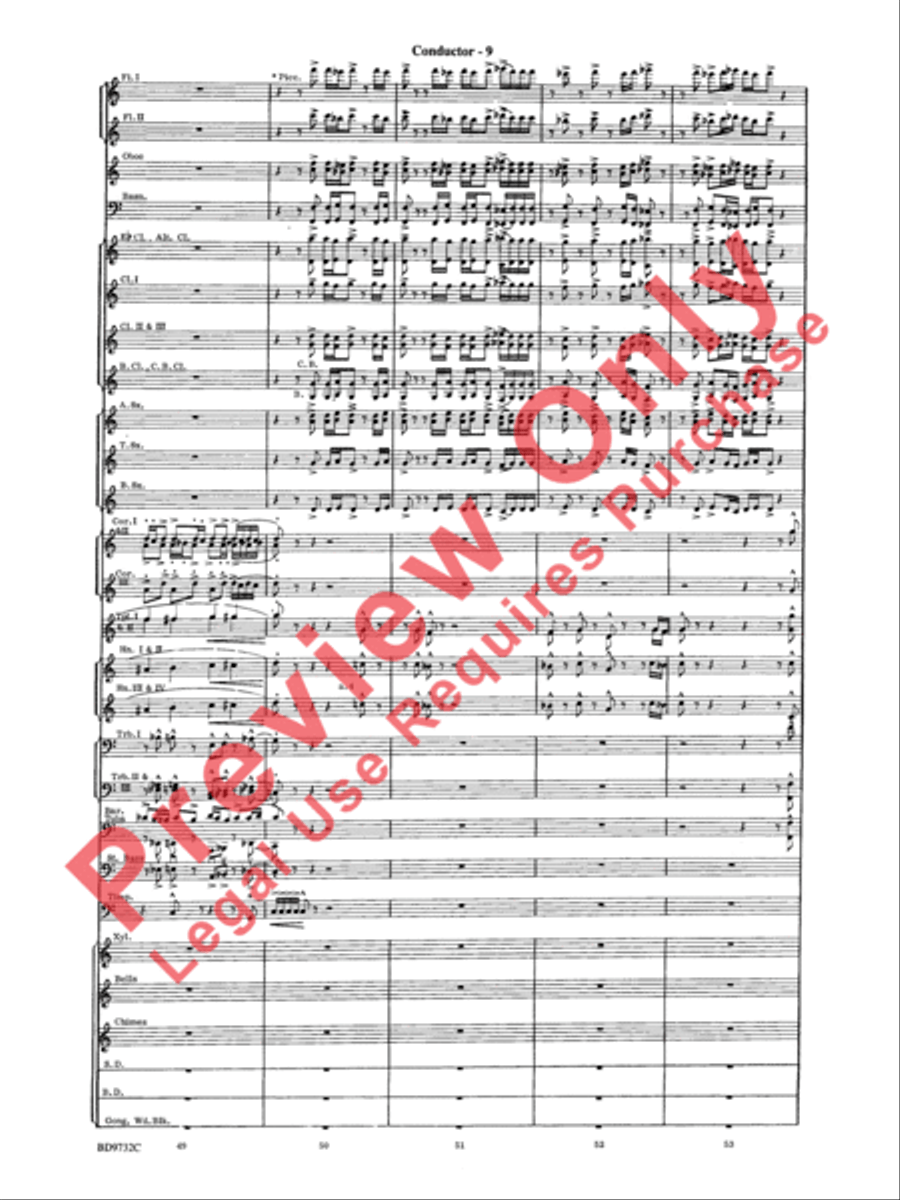 Symphonic Movement Concert Band scores gallery preview page 11