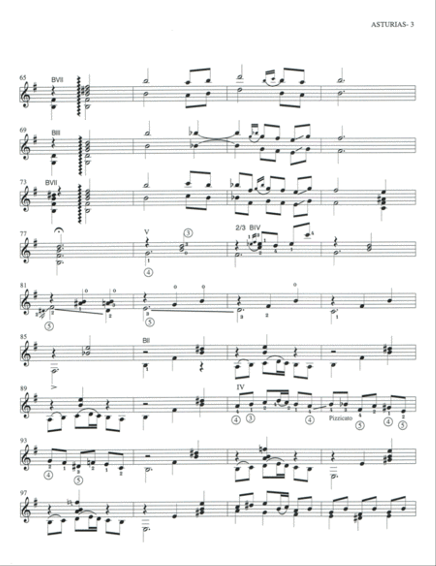 Asturias (Leyenda) Asturias (Leyenda) Classical Guitar scores gallery preview page 3