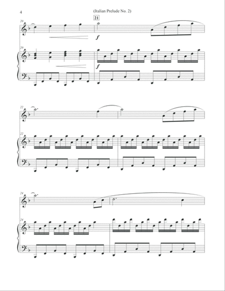 Italian Prelude No. 2 - Oboe & Piano Piano scores gallery preview page 4
