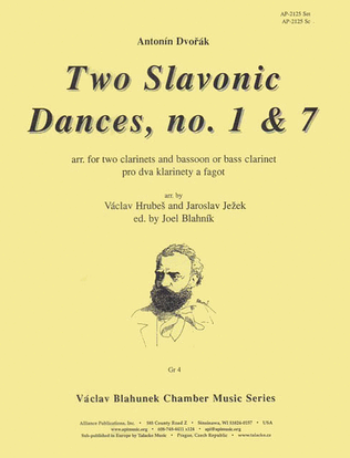 Book cover for Two Slavonic Dances, No. 1 & 7 - Ww 3