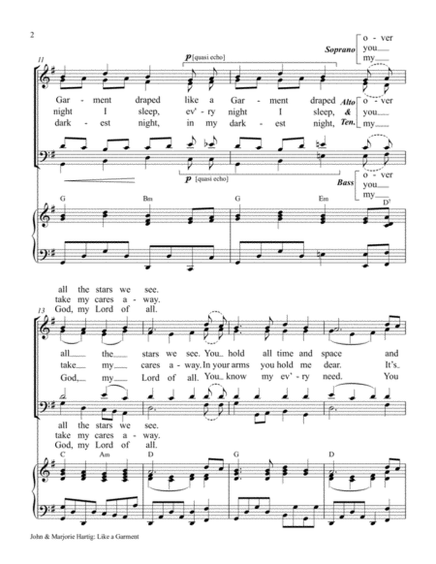 Like a Garment (Psalm 104) for SATB choir with piano accompaniment. image number null