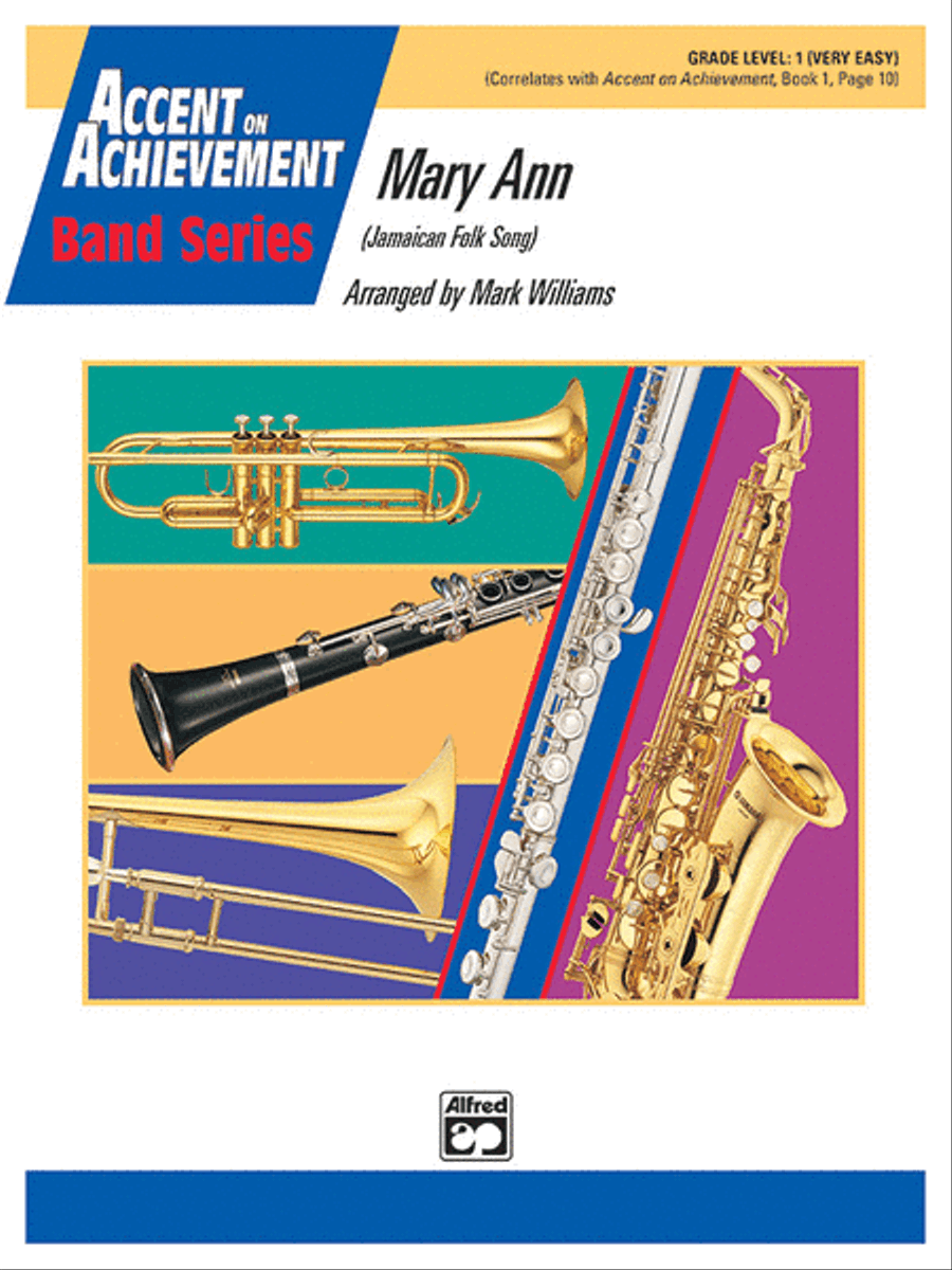 Mary Ann Mary Ann Concert Band scores gallery preview page 1