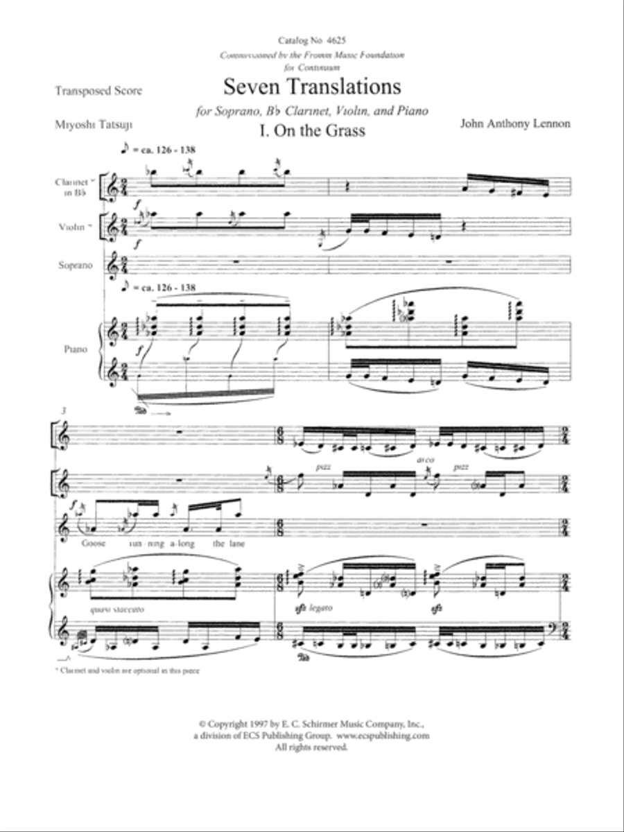 Seven Translations High Voice scores gallery preview page 3