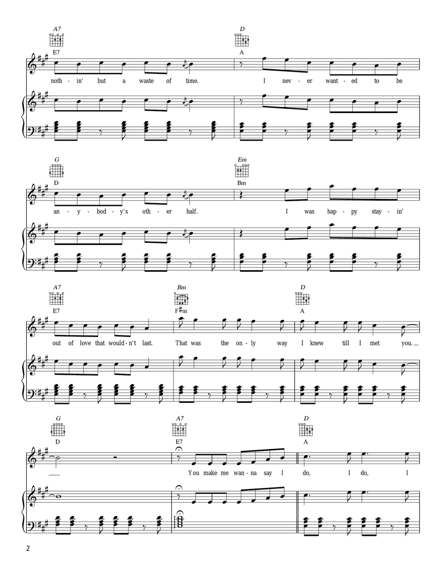I Do Piano, Vocal, Guitar scores gallery preview page 2