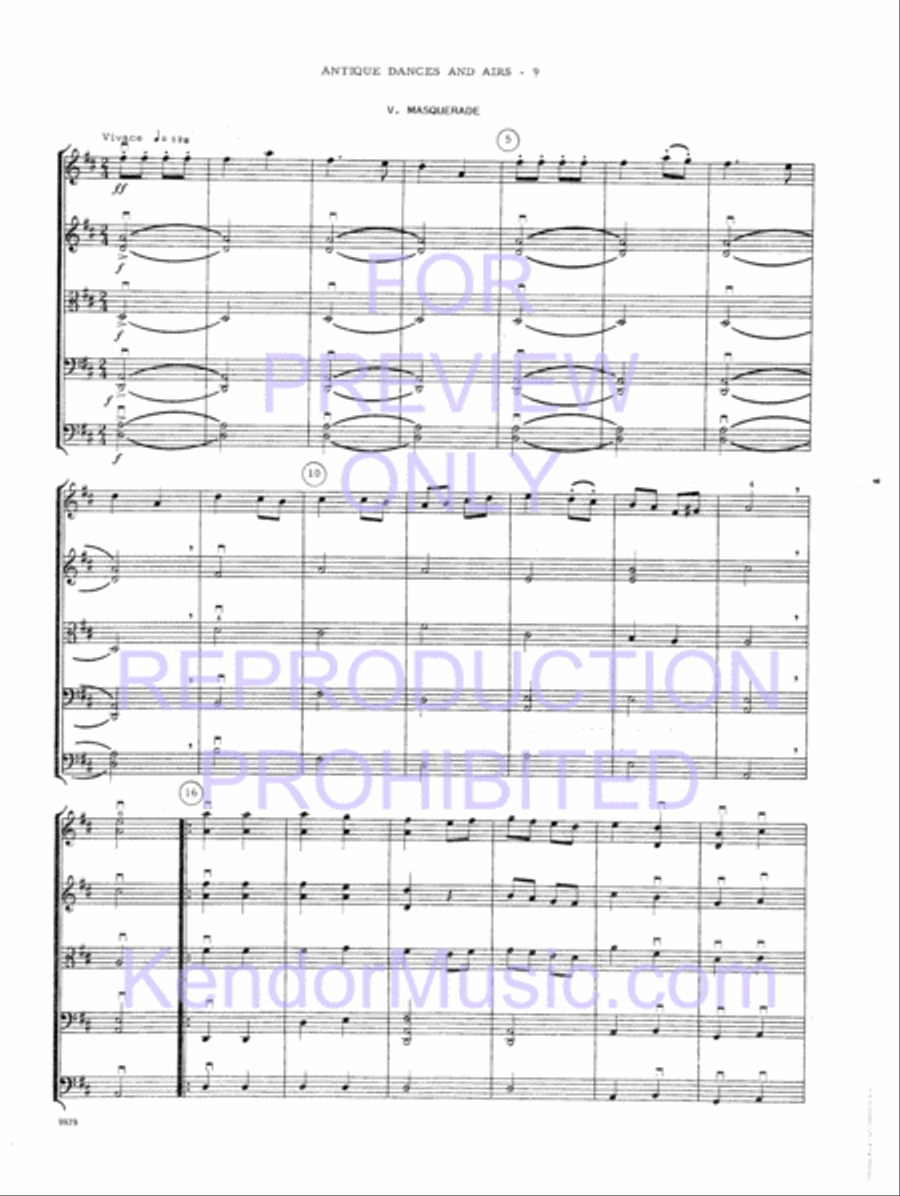 Antique Dances And Airs Antique Dances And Airs String Orchestra scores gallery preview page 12