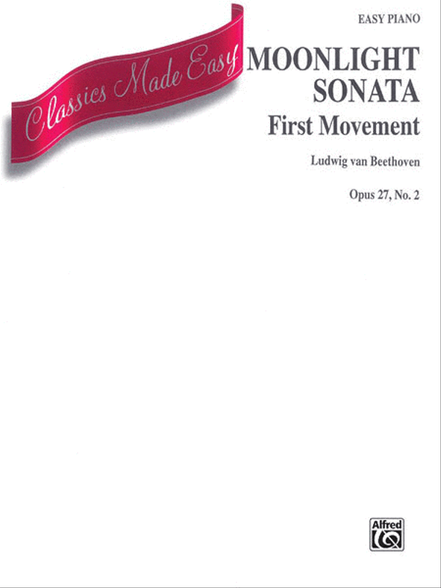 Moonlight Sonata - First Movement - Easy Piano Small Ensemble scores gallery preview page 1