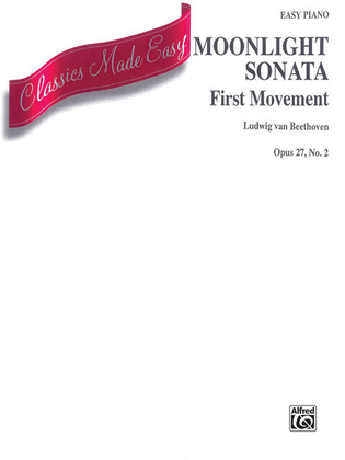 Book cover for Moonlight Sonata - First Movement - Easy Piano