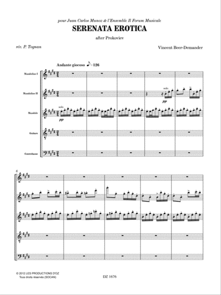 Serenata erotica Serenata erotica Orchestra scores gallery preview page 3
