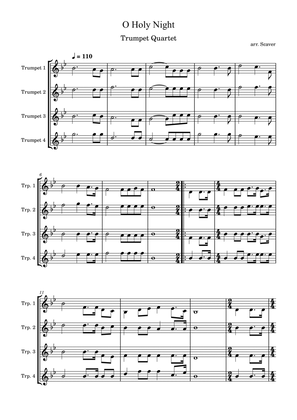 O Holy Night - Trumpet Quartet