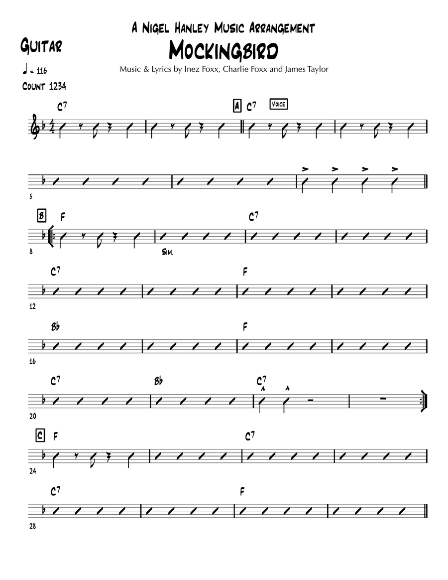 Mockingbird Jazz Ensemble scores gallery preview page 4