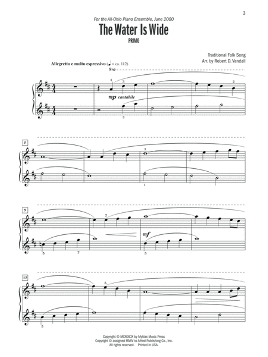 Celebrated Piano Duets, Book 3 Small Ensemble scores gallery preview page 7