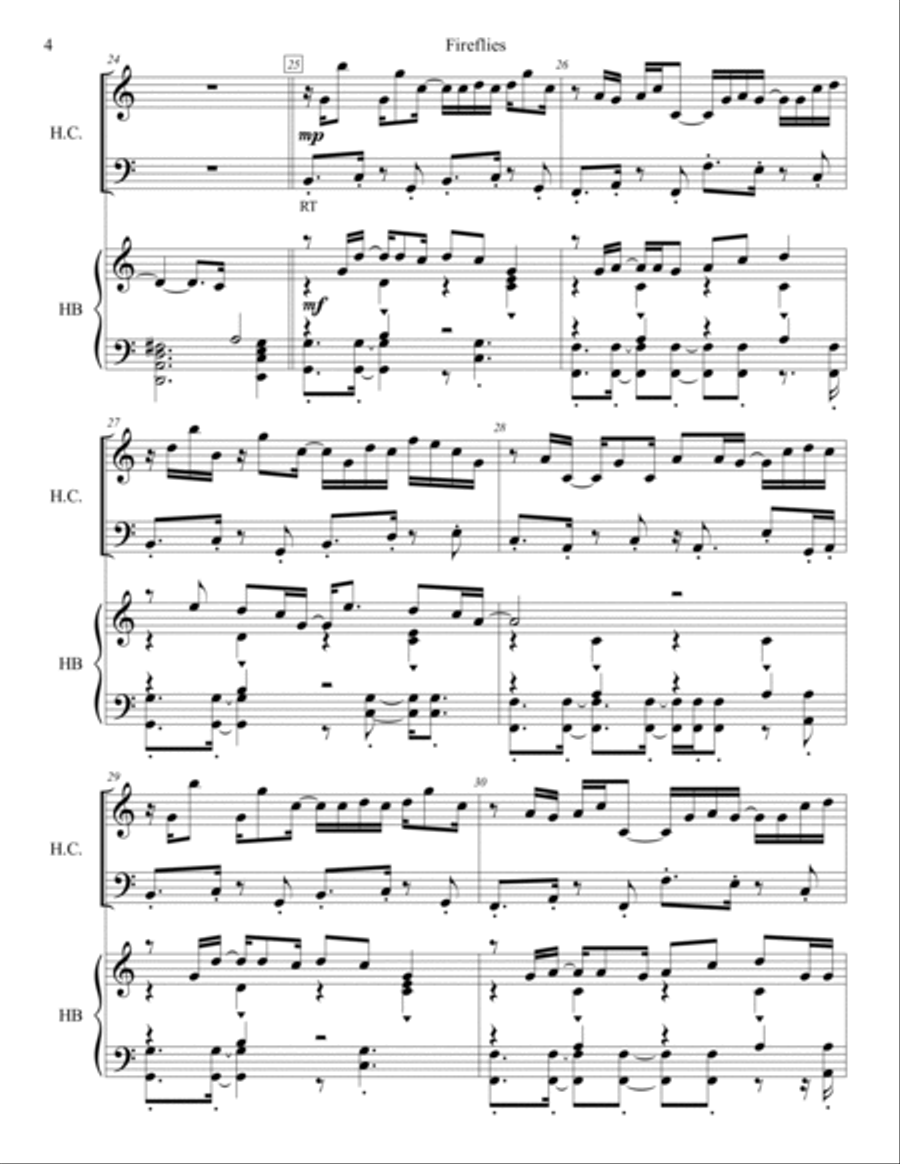 Fireflies Handbell Choir scores gallery preview page 4