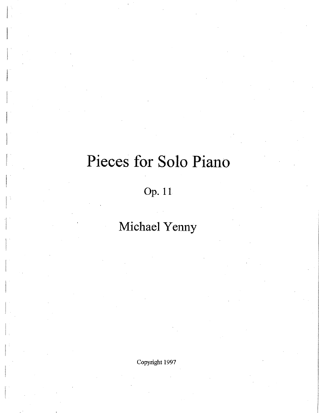 4 Pieces for Piano, op. 11 image number null