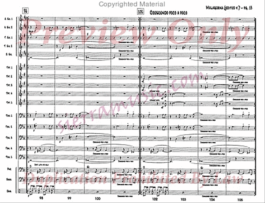 Malaguena Malaguena Jazz Ensemble scores gallery preview page 14