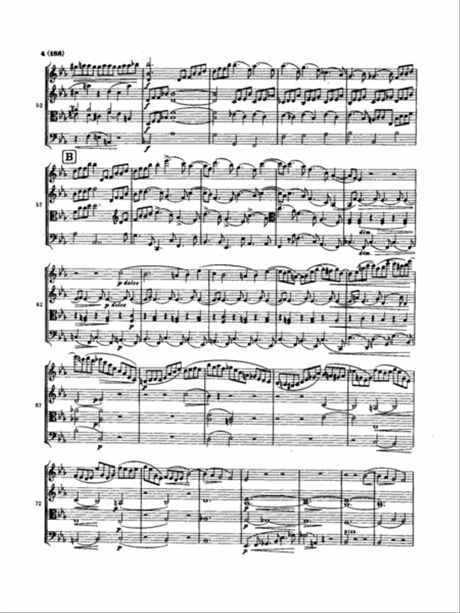 Brahms: Three String Quartets String Quartet scores gallery preview page 3