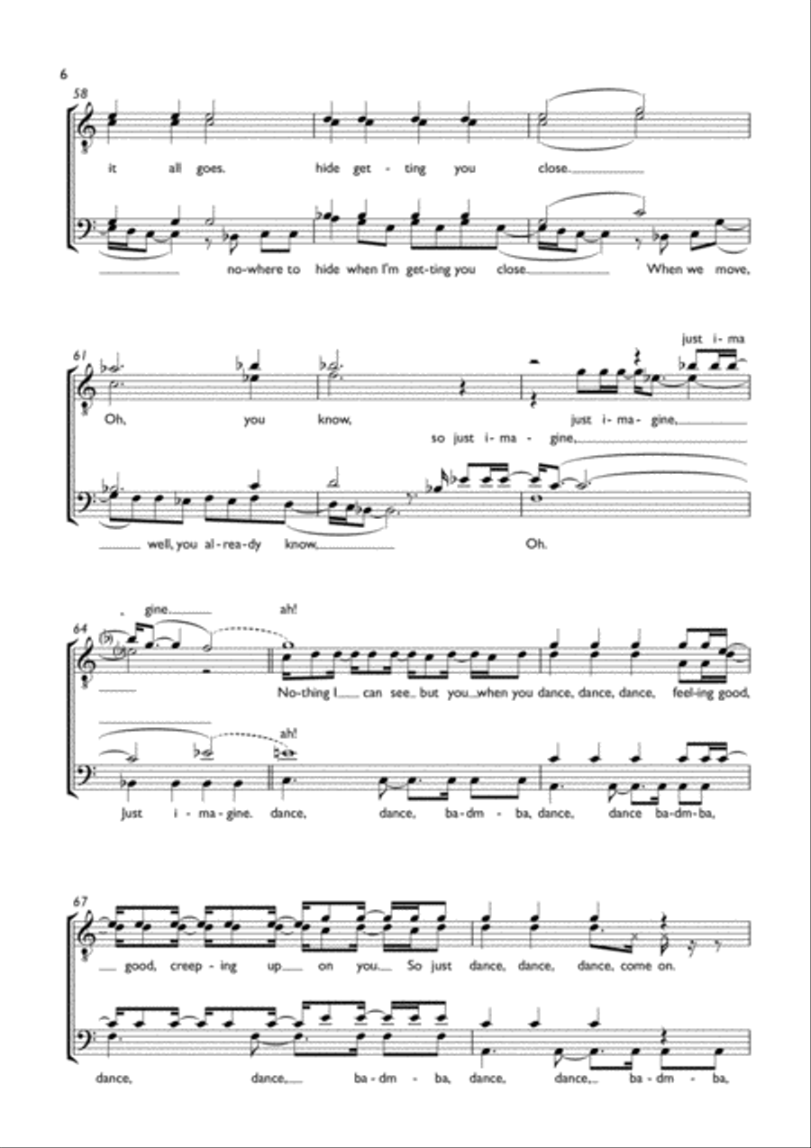 Can't Stop The Feeling from TROLLS TTBB scores gallery preview page 6