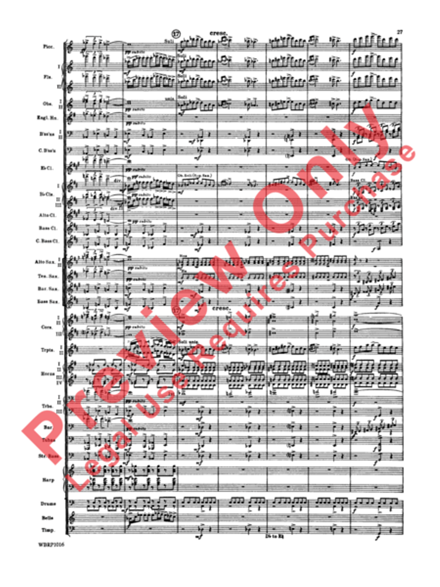 Rhapsody in Blue Concert Band scores gallery preview page 30