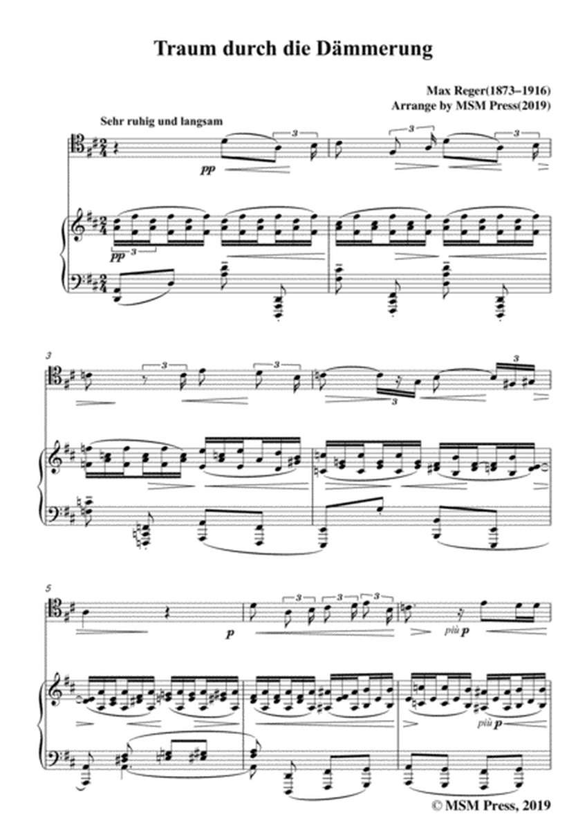 Reger-Traum durch die Dämmerung,for Cello and Piano image number null