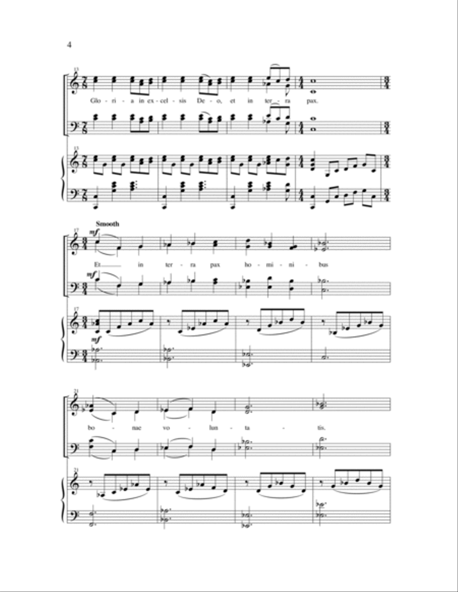 Gloria 4-Part scores gallery preview page 6
