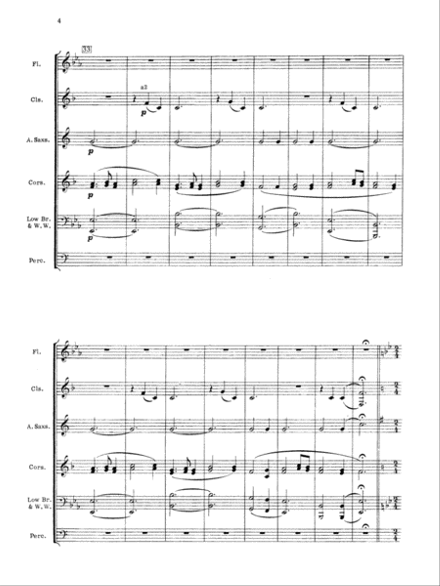 Air and Alleluia: Score Concert Band scores gallery preview page 4