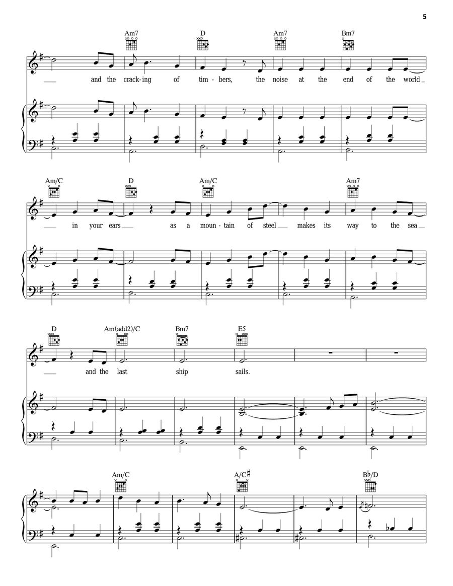 The Last Ship Acoustic Guitar scores gallery preview page 5