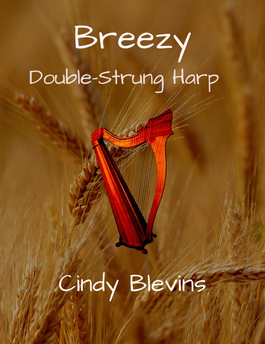 Breezy, original solo for double-strung harp Harp scores gallery preview page 1