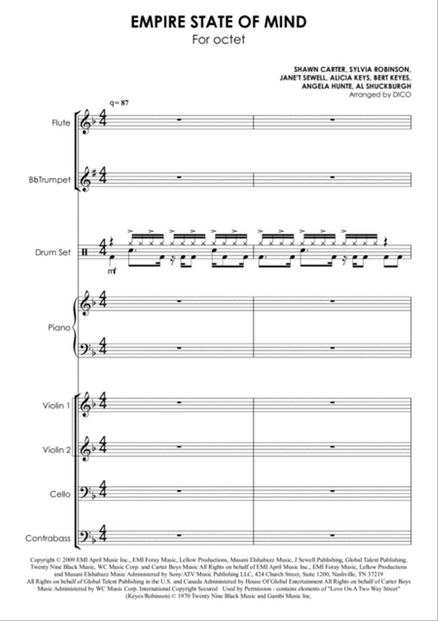 Empire State Of Mind Flute scores gallery preview page 6