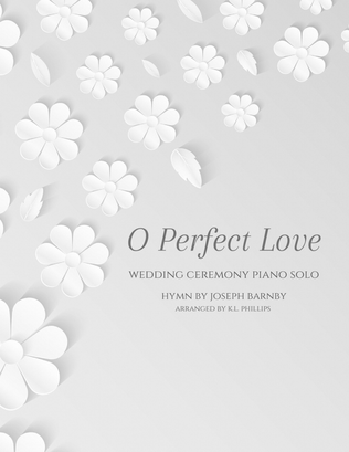 Book cover for O Perfect Love - Piano Solo