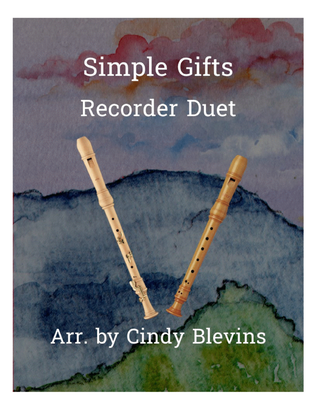 Book cover for Simple Gifts, Recorder Duet