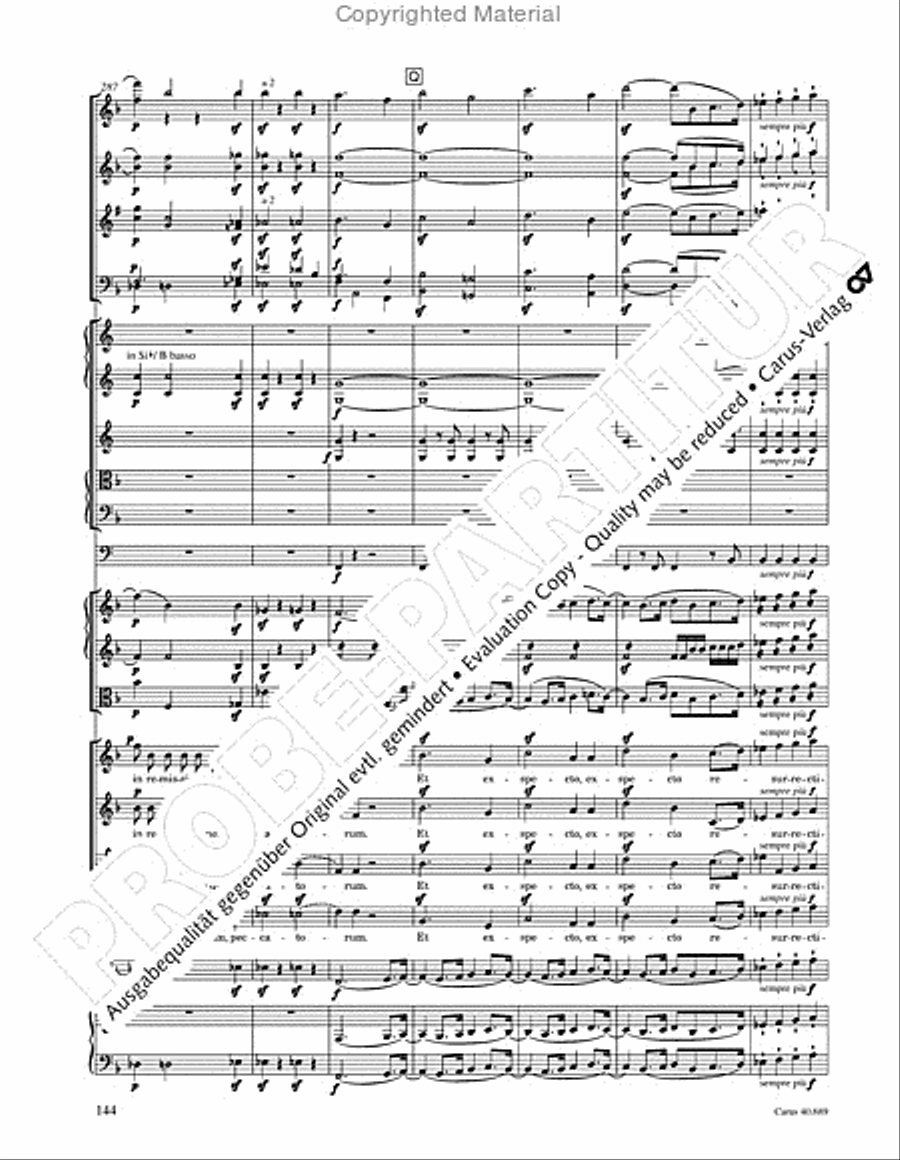 Missa solemnis Missa solemnis 4-Part scores gallery preview page 160