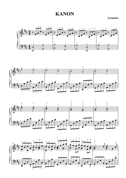 Canon in D major beautiful arrangement (ver.2)