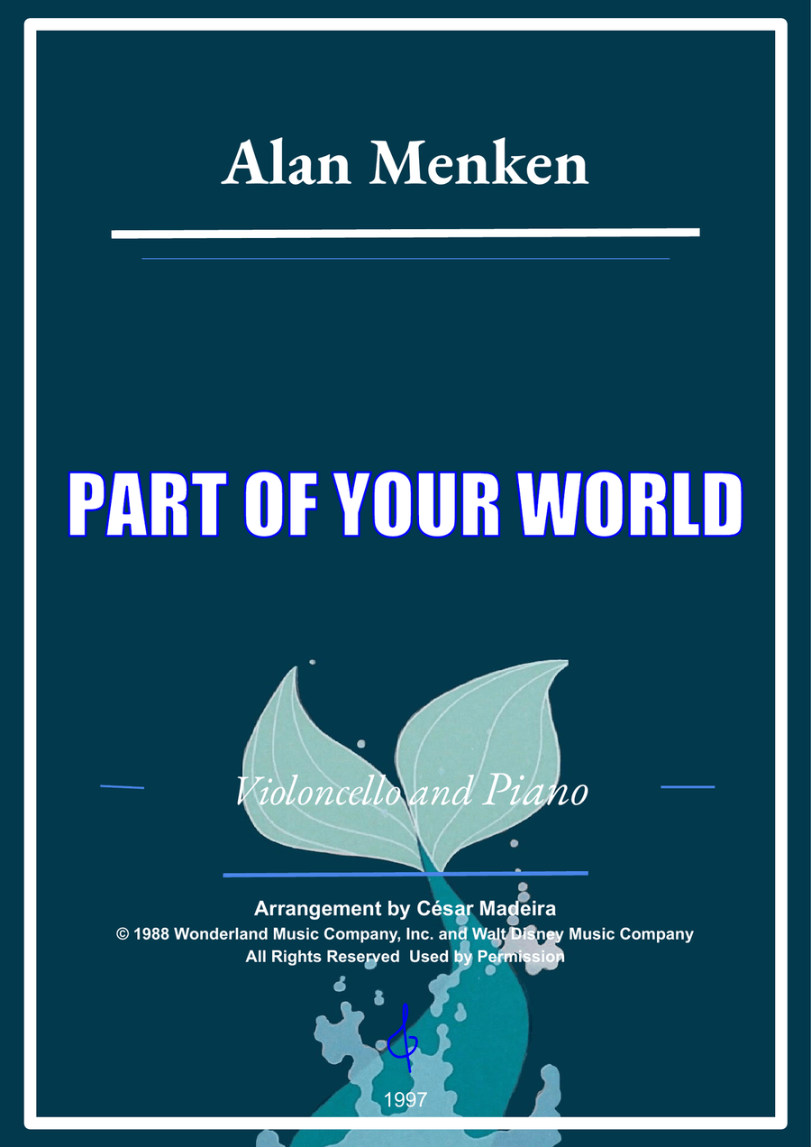 Part Of Your World Piano scores gallery preview page 1