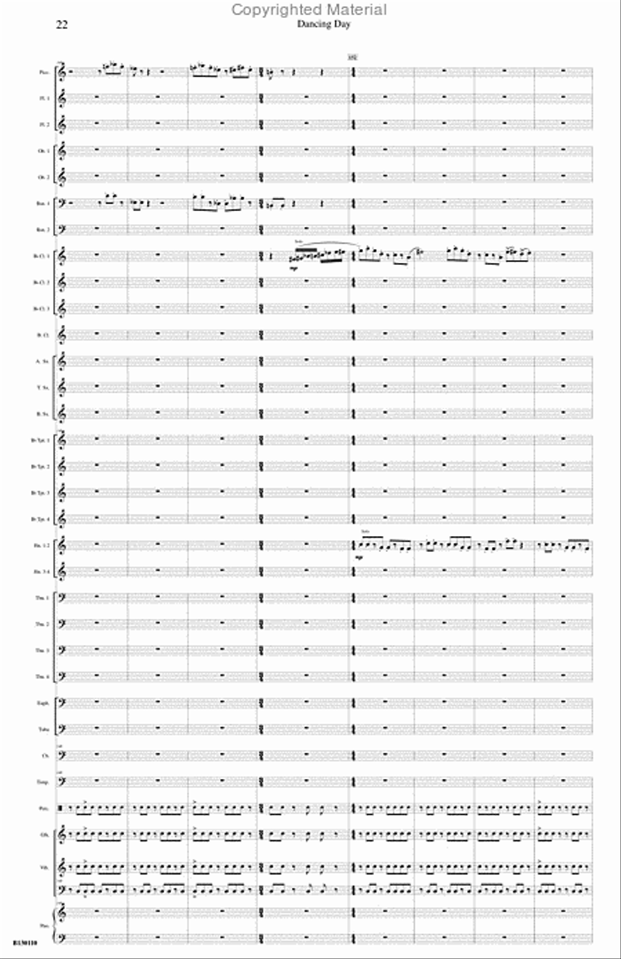 Dancing Day Concert Band scores gallery preview page 23