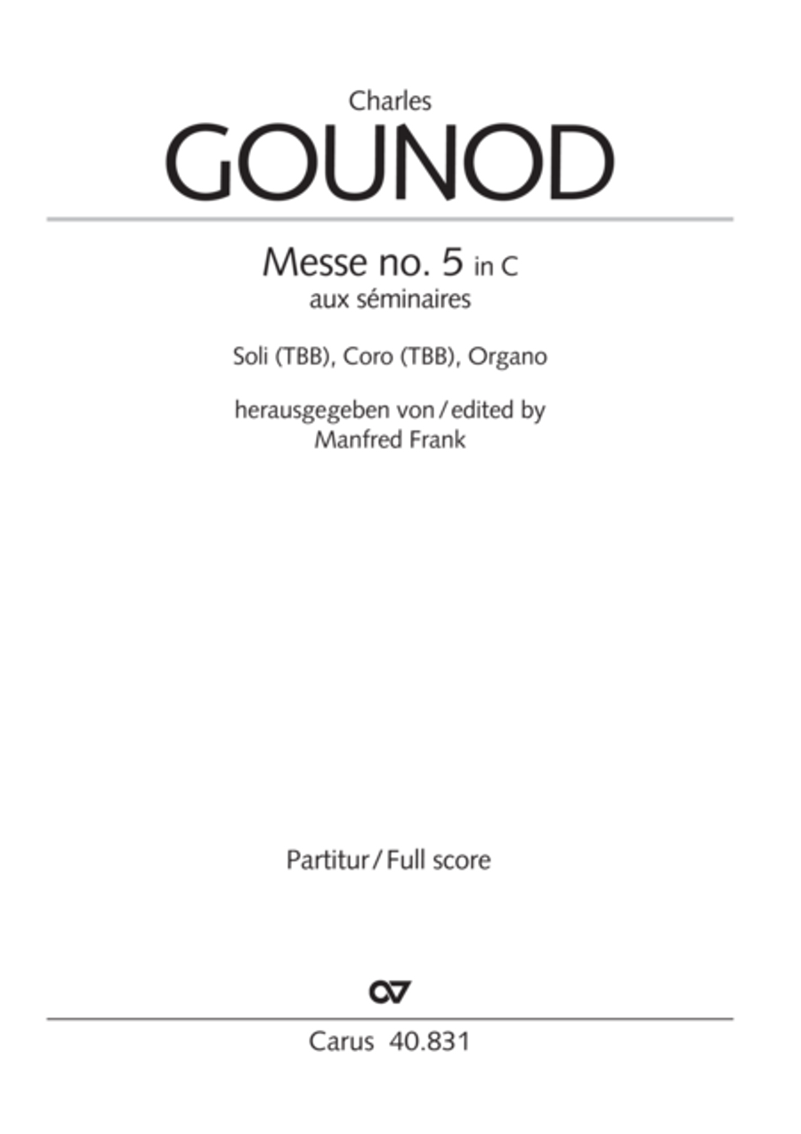 Messe breve no. 5 aux seminaires 3-Part scores gallery preview page 2