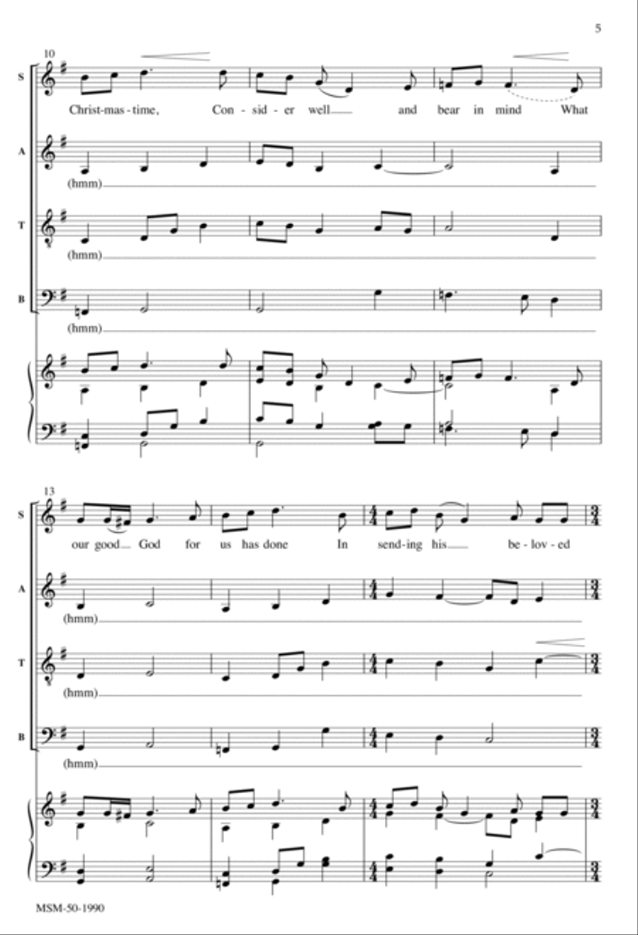 The Wexford Carol: Good People All, This Christmastime Divisi scores gallery preview page 4