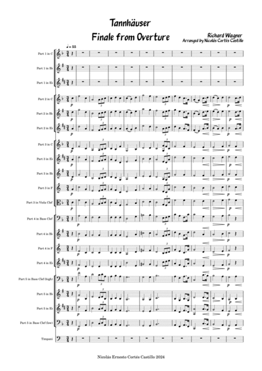 Richard Wagner - Tannhäuser (Pilgrim's Chorus from overture) - Flexible Instrumentation image number null