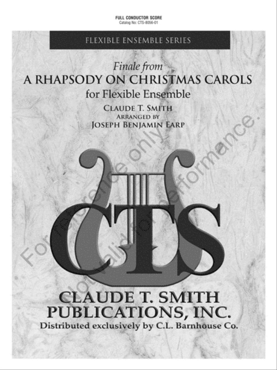 Finale From A Rhapsody On Christmas Carols Concert Band scores gallery preview page 2