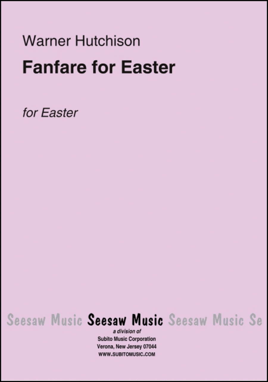 Fanfare for Easter Brass Ensemble scores gallery preview page 1
